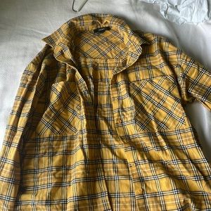 yellow flannel